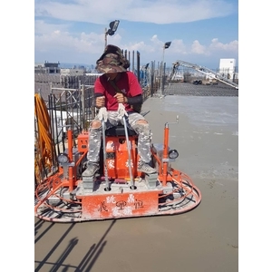 座騎式鏡面整體粉光