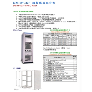 DM 19吋 鐵製儀器組合架 , 當明工業有限公司