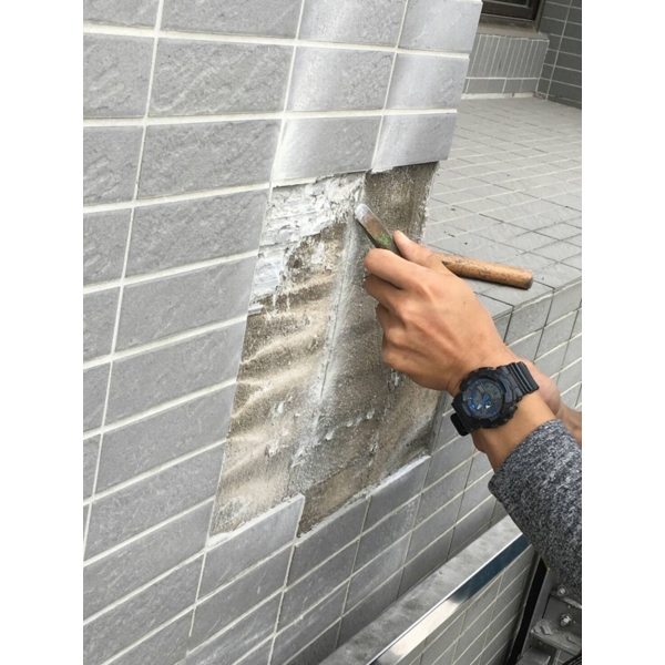大樓外牆磁磚修補
