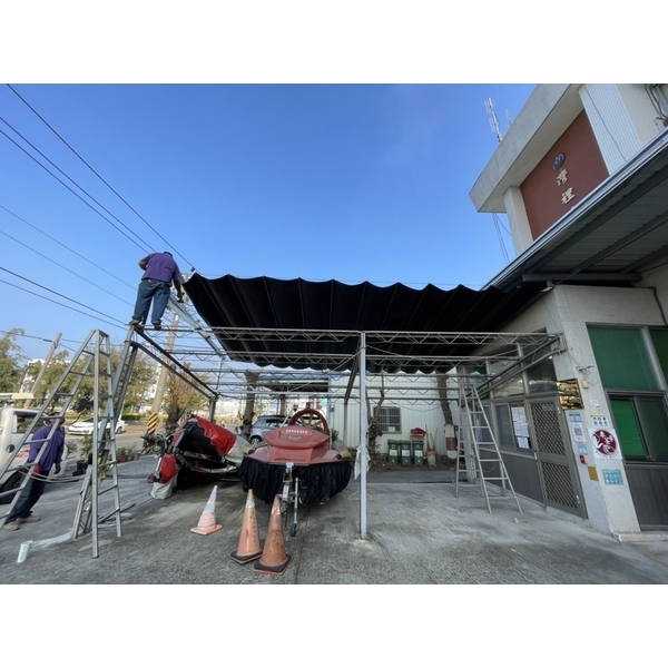 伸縮帆布天幕 伸縮帆布天幕,志宏帆布行