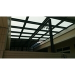 H型鋼13孔 玻璃採光罩 - 金吉利不銹鋼工程行