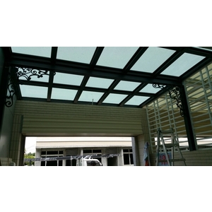 H型鋼13孔 玻璃採光罩