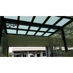 H型鋼13孔 玻璃採光罩 - 金吉利不銹鋼工程行