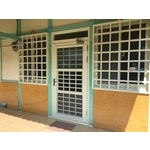 鋁方格防盜窗+三合一通風門 - 毅展企業社