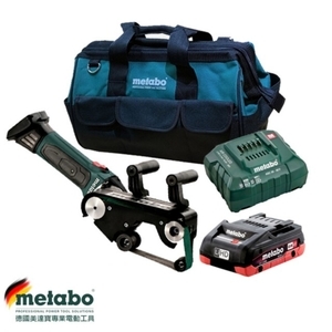 【metabo 美達寶】 18V鋰電德製環帶不銹鋼拋光機 RB 18 LTX 60 4.0HD單電版(優惠套裝組合),台灣華嶠貿易股份有限公司