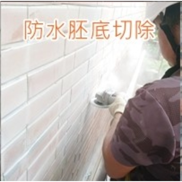 淡水華城外牆磁磚防水胚底切除,樂潤工程有限公司