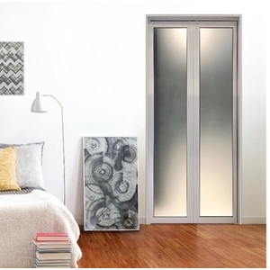 VFOLD折門-噴砂不沾手強化玻璃白,磨速企業有限公司