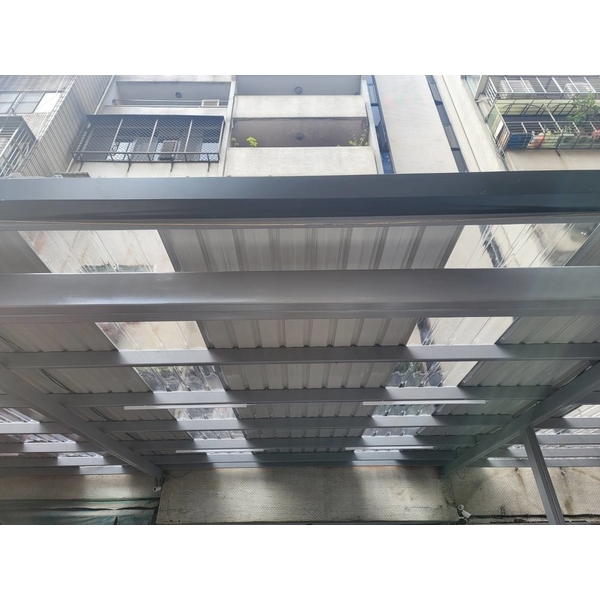遮雨棚高度修改升高更換不銹鋼浪板-佳德金屬企業社