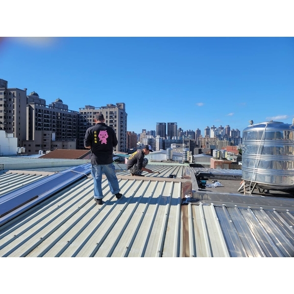 鐵皮屋頂加延白鐵浪板工程,佳德金屬企業社