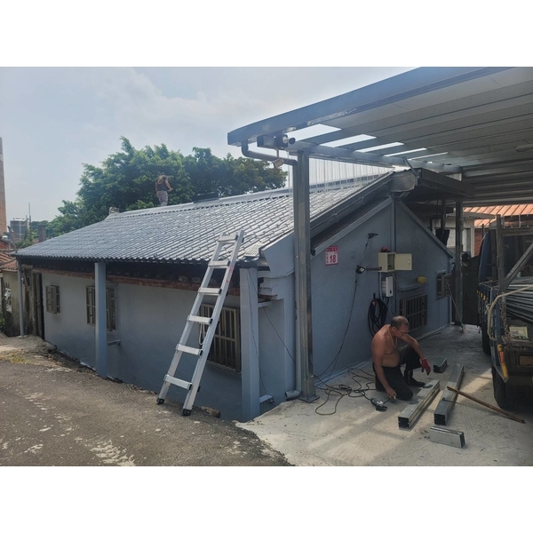 古厝屋頂蓋白鐵琉璃瓦板 防漏水-佳德金屬企業社