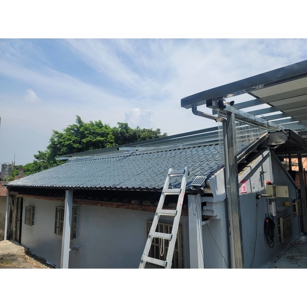 古厝屋頂蓋白鐵琉璃瓦板 防漏水-佳德金屬企業社