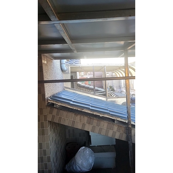 琉璃瓦片拆除做防水 蓋白鐵琉璃瓦板,佳德金屬企業社