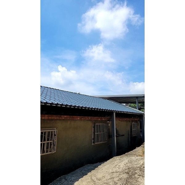 古厝屋頂蓋白鐵琉璃瓦板 防漏水-佳德金屬企業社