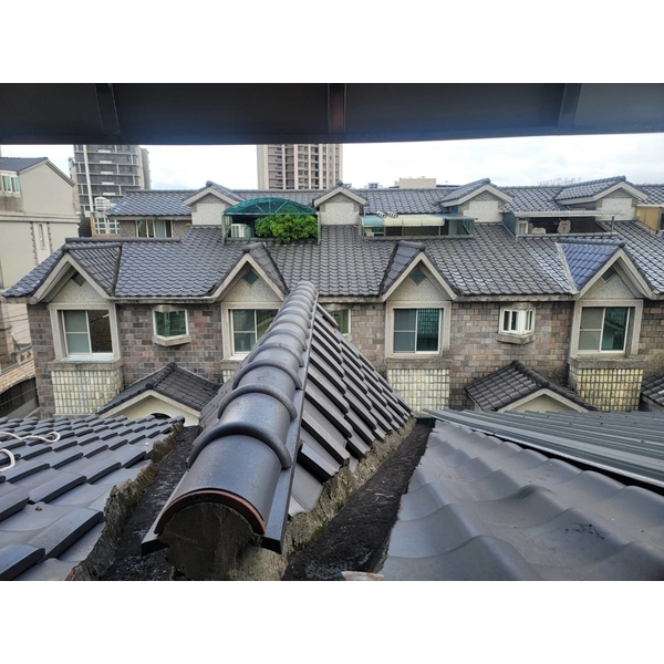 琉璃瓦片拆除做防水 蓋白鐵琉璃瓦板,佳德金屬企業社