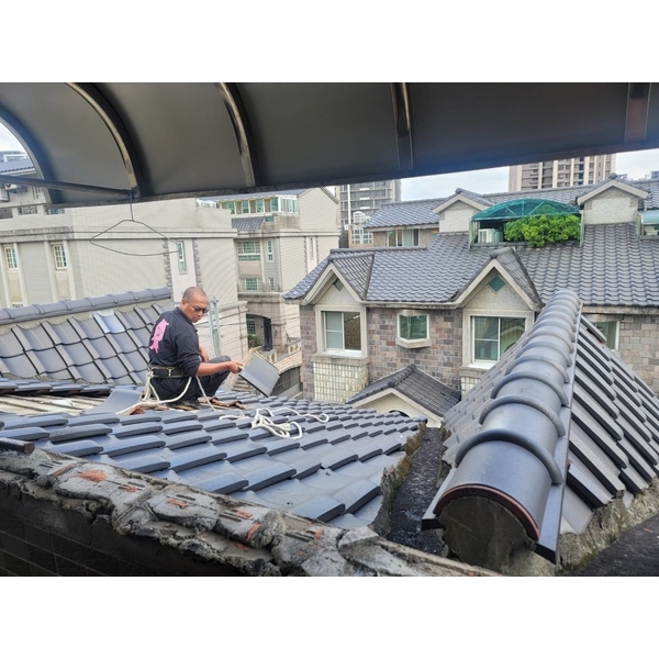 琉璃瓦片拆除做防水 蓋白鐵琉璃瓦板-佳德金屬企業社
