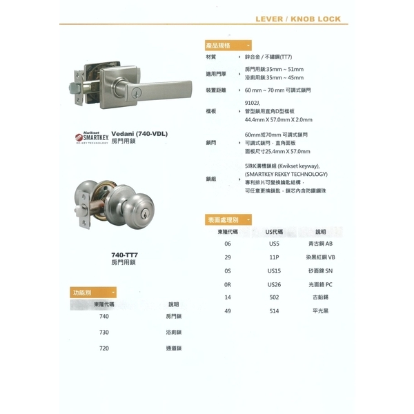 東隆水平鎖-羚木建材行