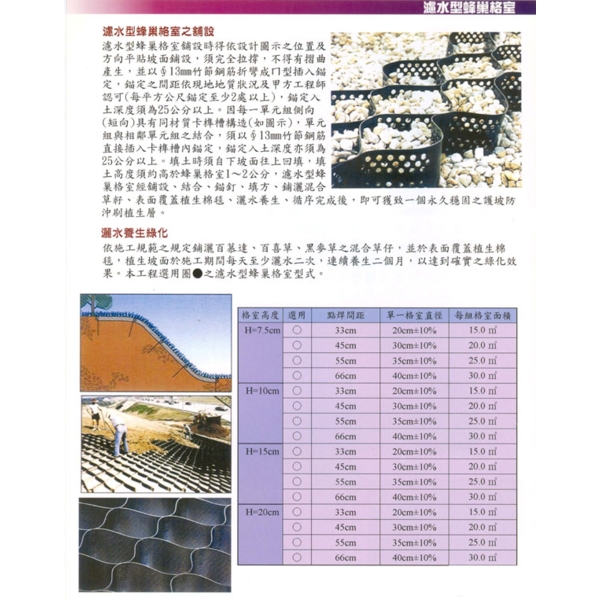 濾水型蜂巢格式鋪設 濾水型蜂巢格式鋪設,瑞塍實業有限公司