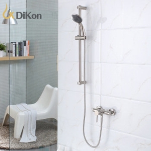 【帝鋼衛浴】 304不鏽鋼單把龍頭圓頭手持花灑（經濟套裝）TSH-0111 , 天翕有限公司