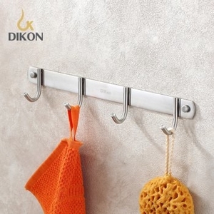 【帝鋼衛浴】 304不鏽鋼掛衣鈎（四鈎）TBA-0112 , 天翕有限公司