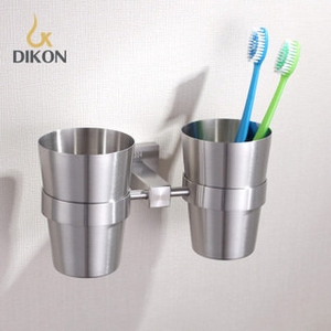 【帝鋼衛浴】 304不鏽鋼漱口雙杯 TBA-0502 , 天翕有限公司