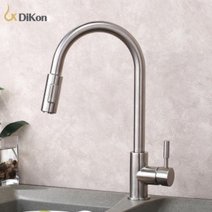 【帝鋼衛浴】 304不鏽鋼單柄冷熱廚房龍頭 TTK-0114 , 天翕有限公司