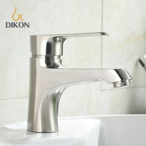 【帝鋼衛浴】 304不鏽鋼單柄面盆冷熱龍頭 TTB-0105 , 天翕有限公司