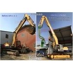 挖掘機改裝加長手臂&打樁錘 , 明暘機械股份有限公司