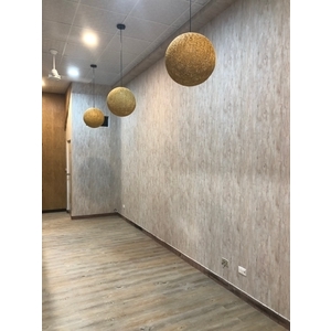 鍋燒麵店-壁紙塑膠地磚施作