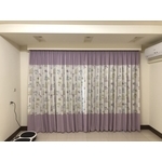 落地窗拼布窗簾設計 - 居久屋企業有限公司