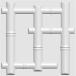 台灣獨家 洛米思3D立體牆板 D034 (50*50cm) , 洛米思實業有限公司