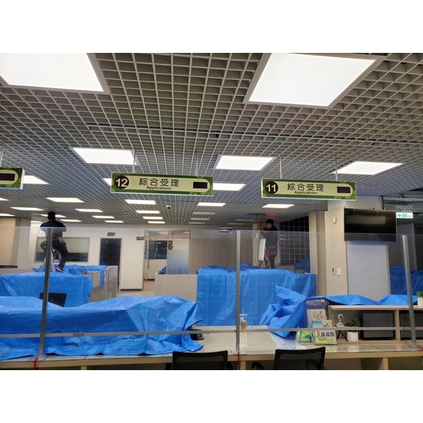 鋁格柵天花板開燈孔60乘60