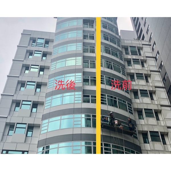 帷幕玻璃及鋁板清洗,群力高空有限公司