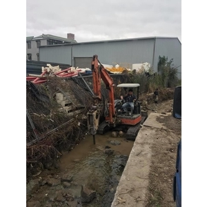 水溝箱涵基礎開挖