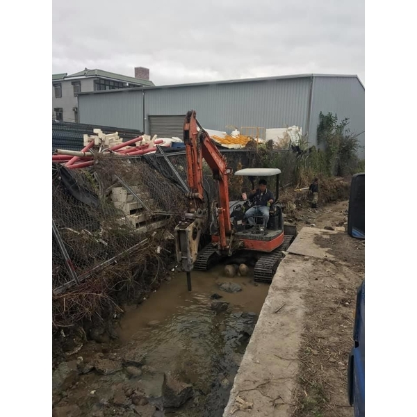 水溝箱涵基礎開挖,尚好重機工程有限公司