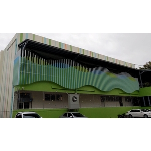 台中格柵工程實績｜台中社區大樓外牆鋁格柵工程