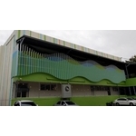 台中格柵工程實績｜台中社區大樓外牆鋁格柵工程 - 金鋁光鋁業有限公司