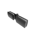 MSB-224 黑色弧形玻對玻鉸鏈-釩鐽國際衛浴有限公司