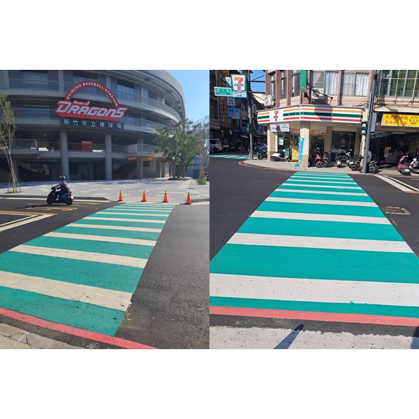 斑馬線－冷塑型彩色止滑道路塗料-新晟化工原料企業有限公司