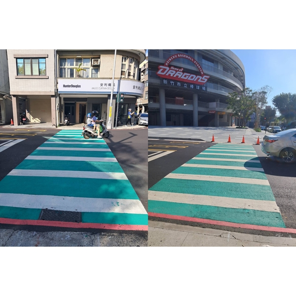 斑馬線－冷塑型彩色止滑道路塗料-新晟化工原料企業有限公司