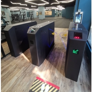台中市-健身中心  人臉辨識系統+人員管制機 - 碩譽電機股份有限公司