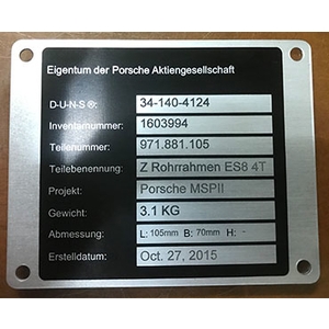 銘牌,常勝銘版實業社