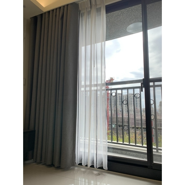 雙層式三折景一布一紗