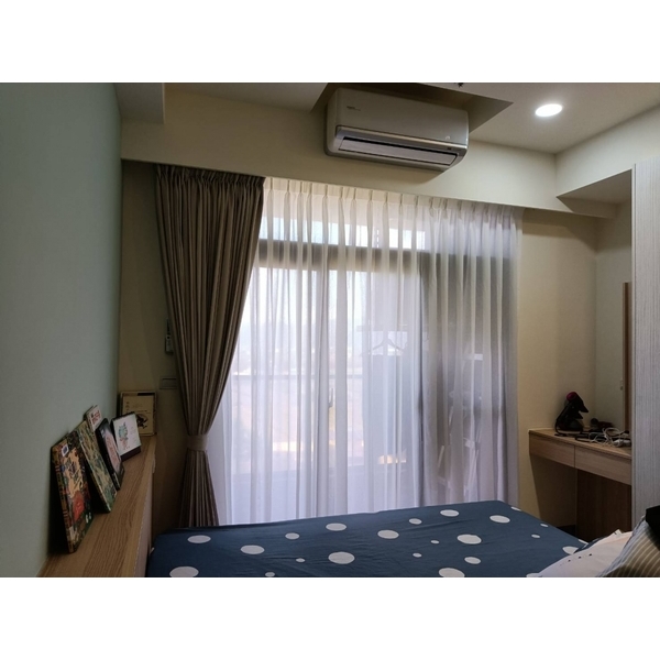 三折景布簾 三折景布簾,忠允窗簾企業社