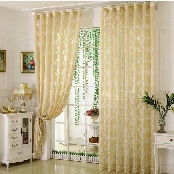 歐式窗簾蛇行簾一布一紗