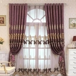 歐式窗簾蛇行簾一布一紗 - 忠允窗簾企業社