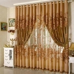 歐式窗簾蛇行簾一布一紗 - 忠允窗簾企業社