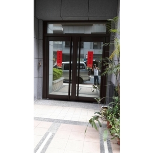 不鏽鋼烤漆造型大門