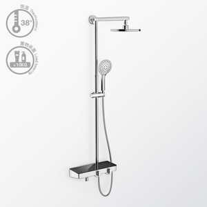 爵士掛牆恆溫淋浴雙花灑置物盒龍頭 , 承鈺住宅設備有限公司