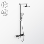 爵士掛牆恆溫淋浴雙花灑置物盒龍頭 , 承鈺住宅設備有限公司