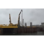 淡江大橋-樁帽及墩柱施工